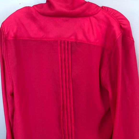 ARNOLD ZIMBERG Hot Pink Bow Collar Long Sleeves - Picture 8 of 8